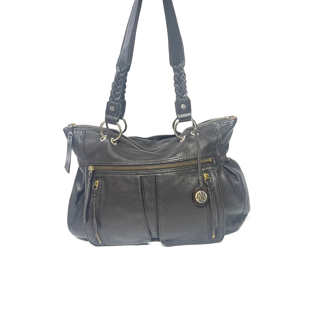 The Sak Brown Leather Handbag Purse Large